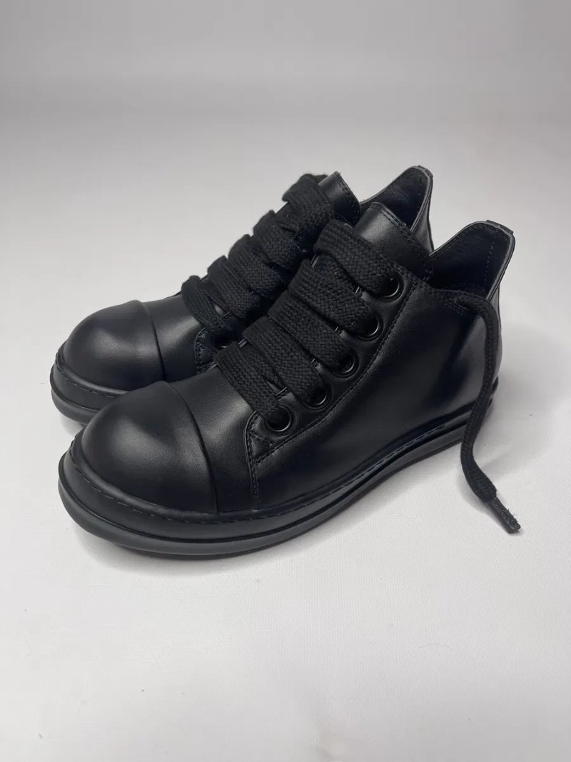 Нові Кеди Rick Owens Jumbo Laces Low/Leather Black/size 38-44 — фото 2