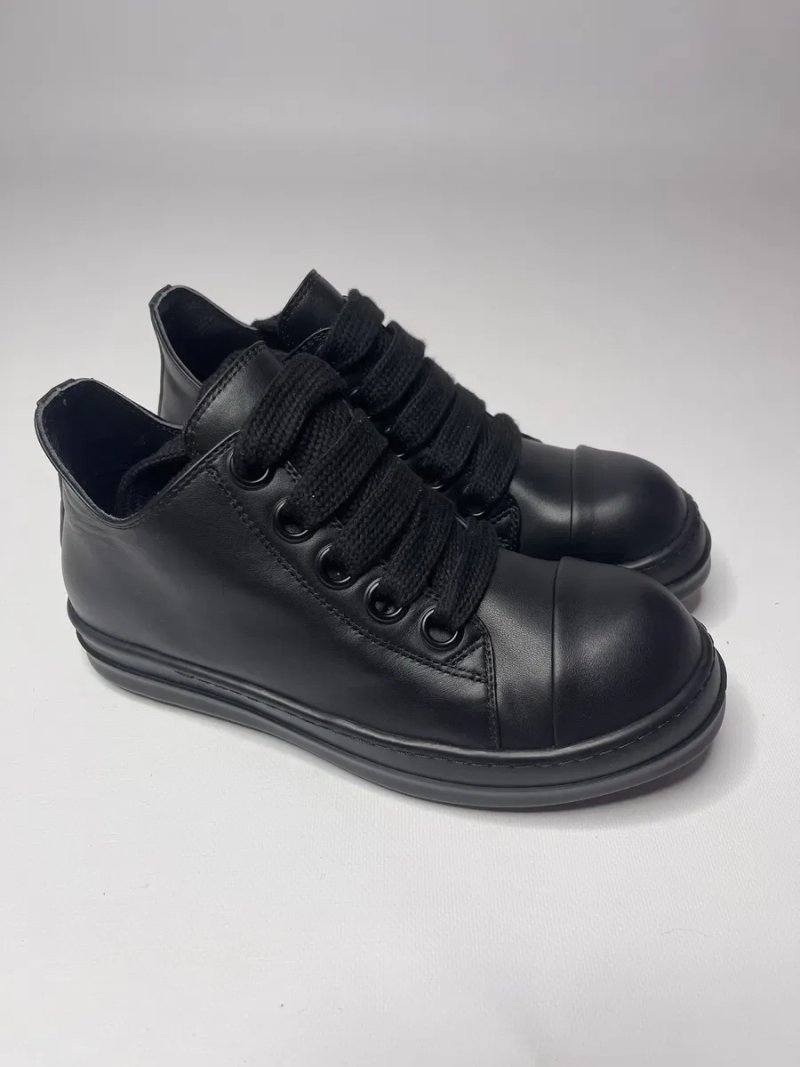 Нові Кеди Rick Owens Jumbo Laces Low/Leather Black/size 38-44 — фото 4