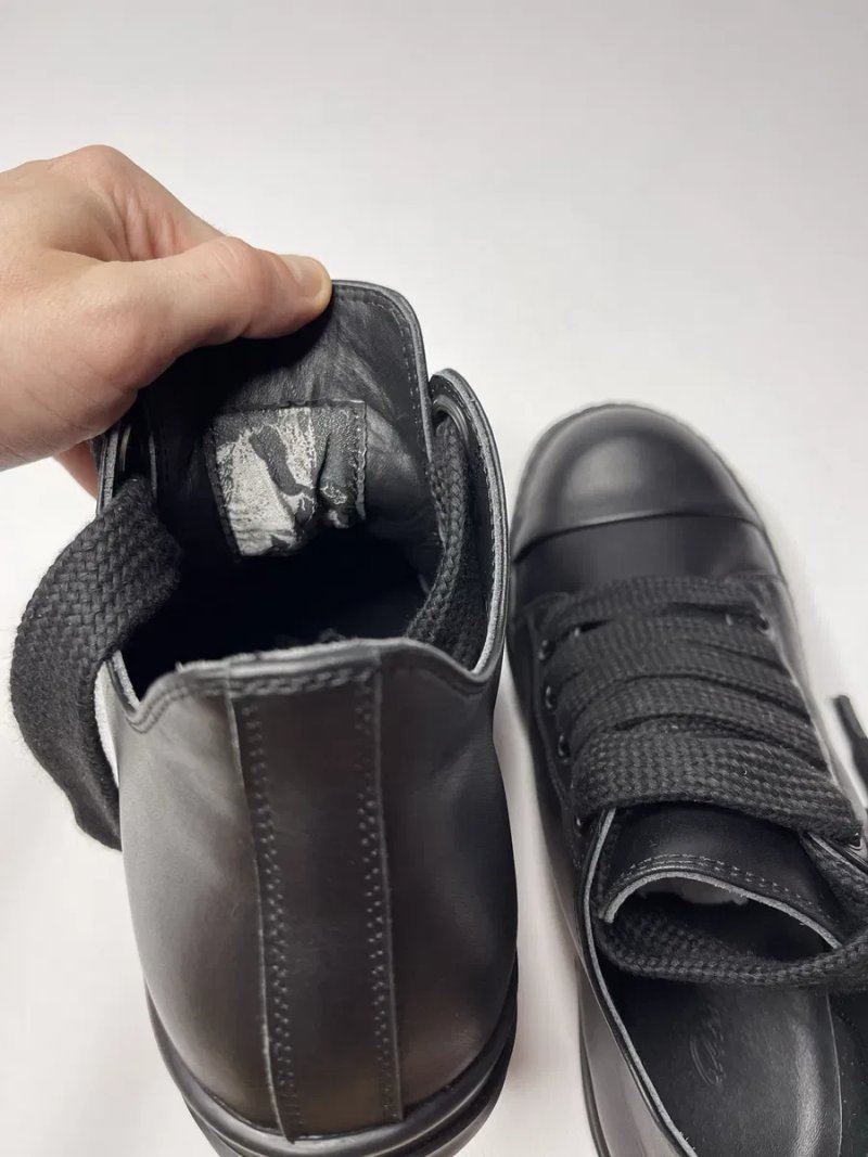 Нові Кеди Rick Owens Jumbo Laces Low/Leather Black/size 38-44 — фото 6