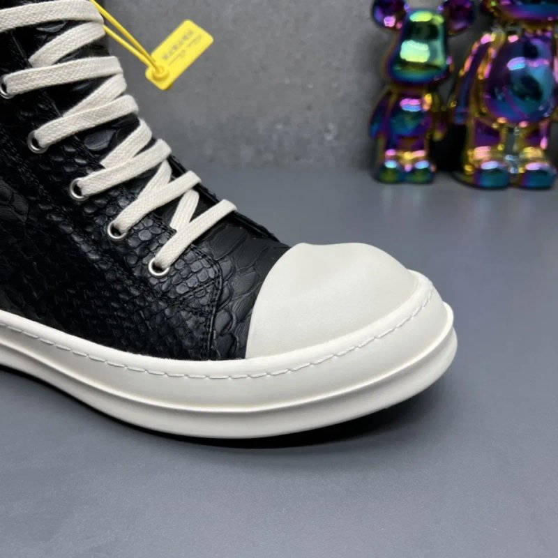 Нові Кеди Rick Owens Ramones High Python Black White/size 40-44/Преміум якість! — фото 4
