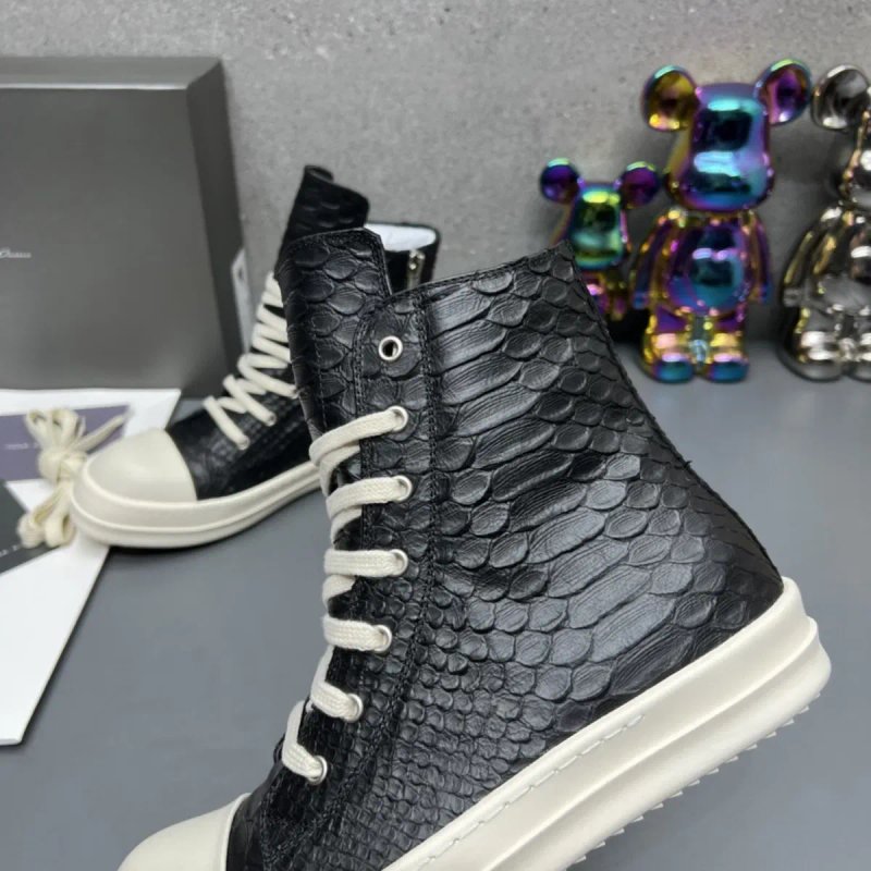 Нові Кеди Rick Owens Ramones High Python Black White/size 40-44/Преміум якість! — фото 5
