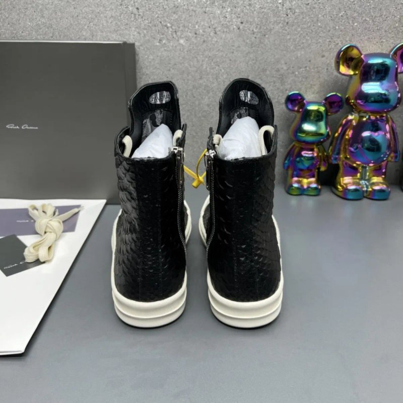 Нові Кеди Rick Owens Ramones High Python Black White/size 40-44/Преміум якість! — фото 6