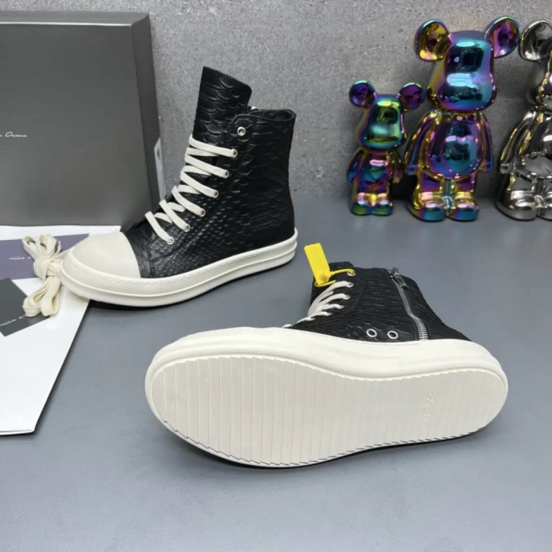 Нові Кеди Rick Owens Ramones High Python Black White/size 40-44/Преміум якість! — фото 8