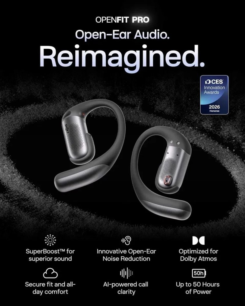 Нові навушники Shokz OpenFit Pro Black — Повний комплект! — фото 6
