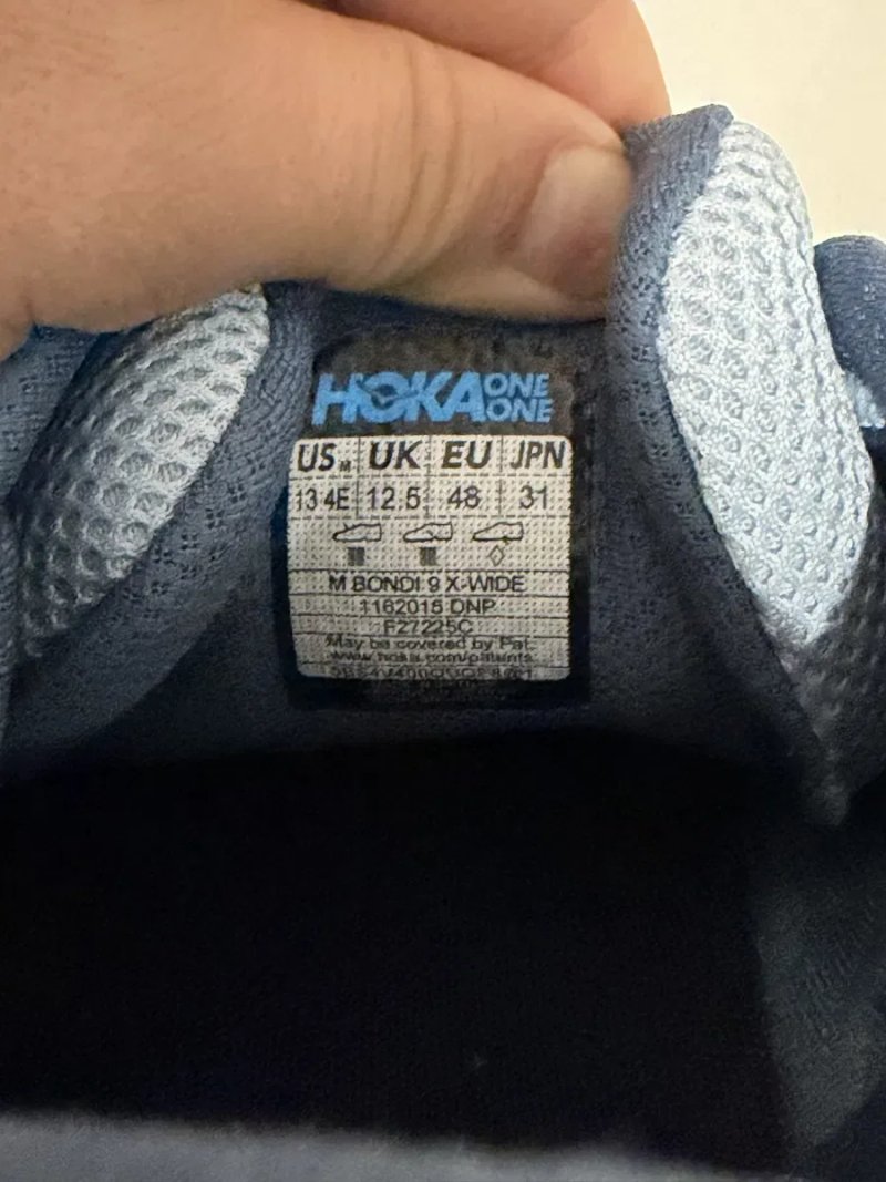 Нові оригінал кросівки hoka bondi 9 48-31см не ношені — фото 7