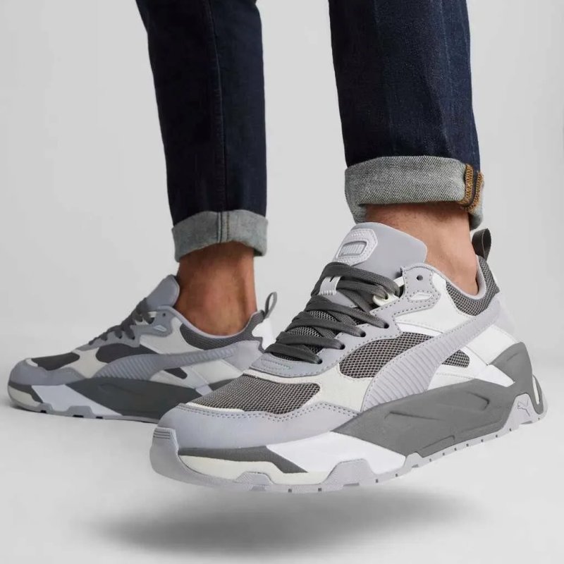 НОВІ PUMA ОРИГІНАЛ 9 42 27 чоловічі кросівки 389289 24 TRINITY сірі спортивні повсякденні новые мужские кроссовки оригинал пума серые оригінальні — фото 7