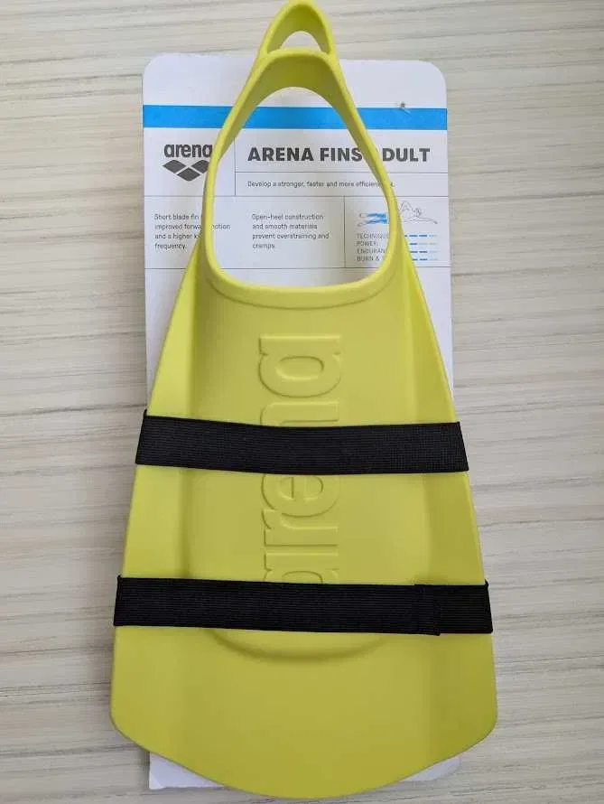 НОВІ Спортивні Ласти Arena Fins д\тренуваннь в басейні\воді  Adult 46-47 Lime р. EU46/47_US12.5-13.5 — фото 3