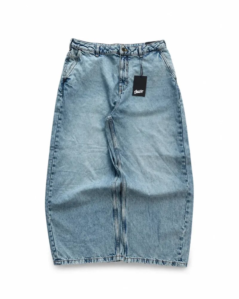 Нові super baggy jeans черные чорні  mega baggy jnco bershka — фото 3