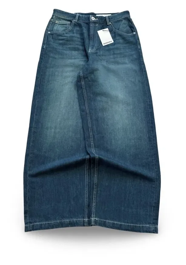 Нові super baggy jeans черные чорні  mega baggy jnco bershka — фото 5