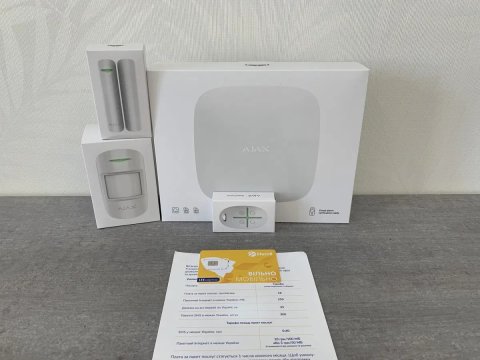НОВИНКА‼️AJAX Starterkit 2 комплект беспроводной сигнализации GSM LTE HUB2 беспроводная сигнализация бездротова сигналізація для дома офиса квартиры