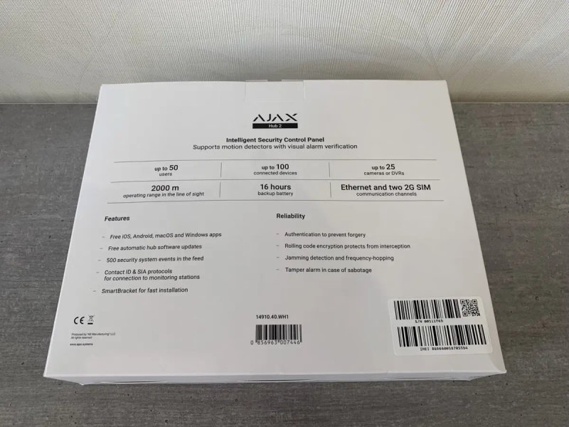 НОВИНКА‼️AJAX Starterkit 2 комплект беспроводной сигнализации GSM LTE HUB2 беспроводная сигнализация бездротова сигналізація для дома офиса квартиры — фото 3