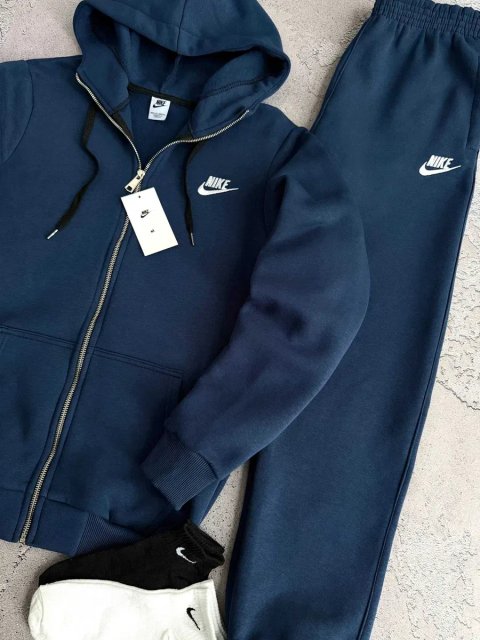 Новинка! Чоловічий зимовий костюм Nike на флісі + 2 пари шкарпеток у подарунок