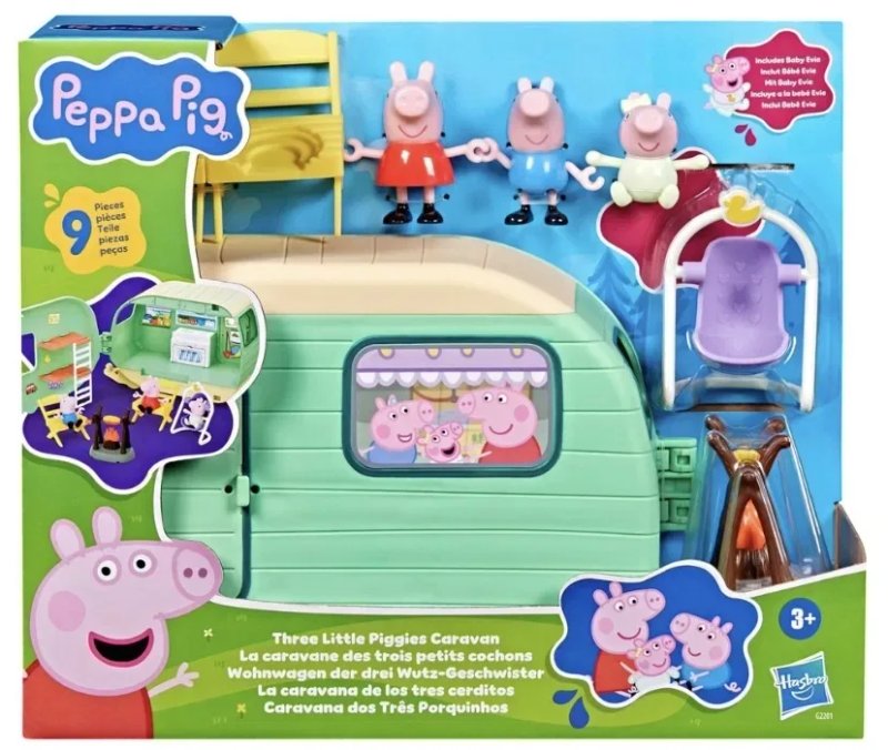 Новинка! Кемпер Свинки Пеппи Джордж та Еві Караван Свинка Пеппа Peppa Pig caravan hasbro — фото 2