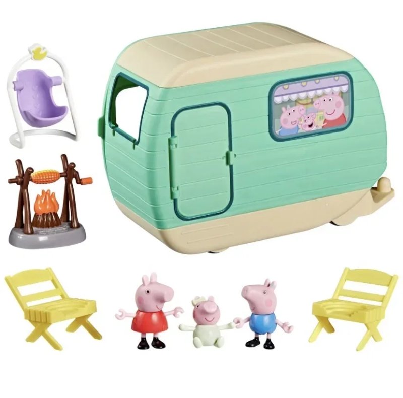 Новинка! Кемпер Свинки Пеппи Джордж та Еві Караван Свинка Пеппа Peppa Pig caravan hasbro — фото 3