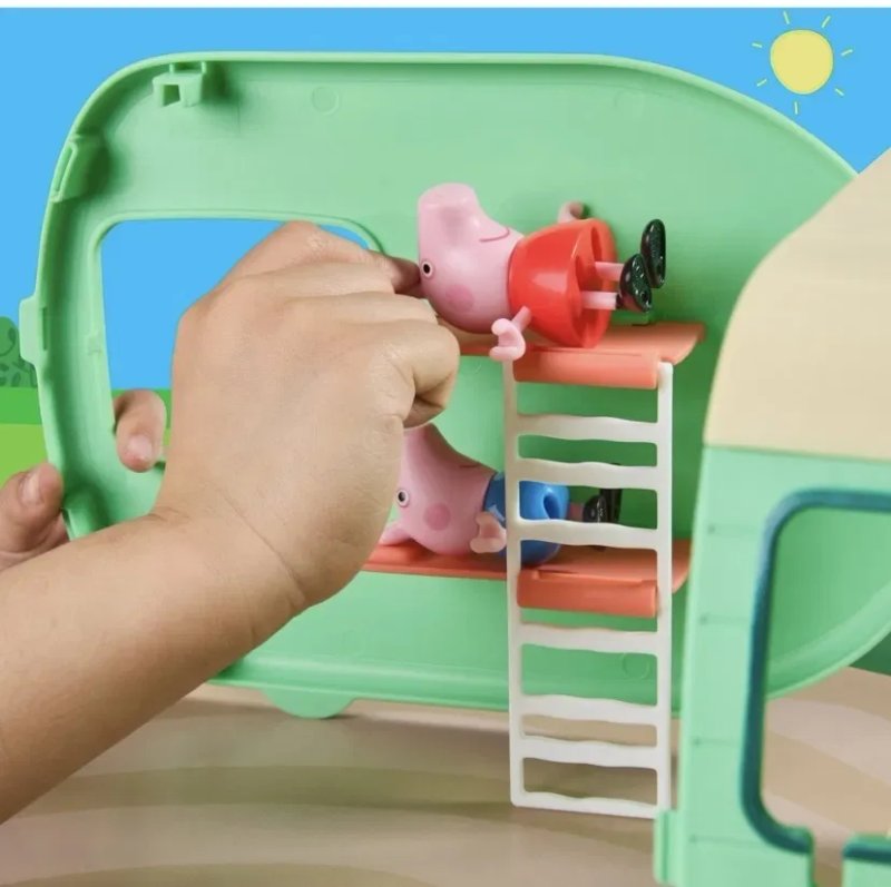 Новинка! Кемпер Свинки Пеппи Джордж та Еві Караван Свинка Пеппа Peppa Pig caravan hasbro — фото 5