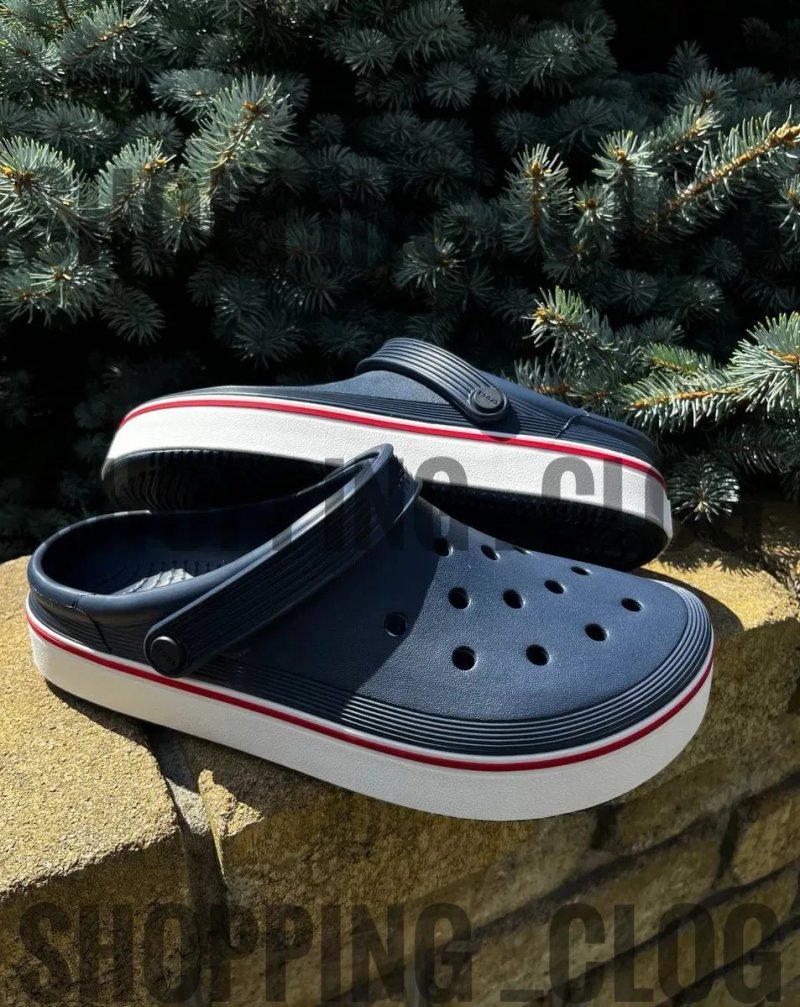 Новинка! Крокс Crocs Off Court Clog унісекс Crocs Off Court Crey/Navy/Black crocs — фото 3