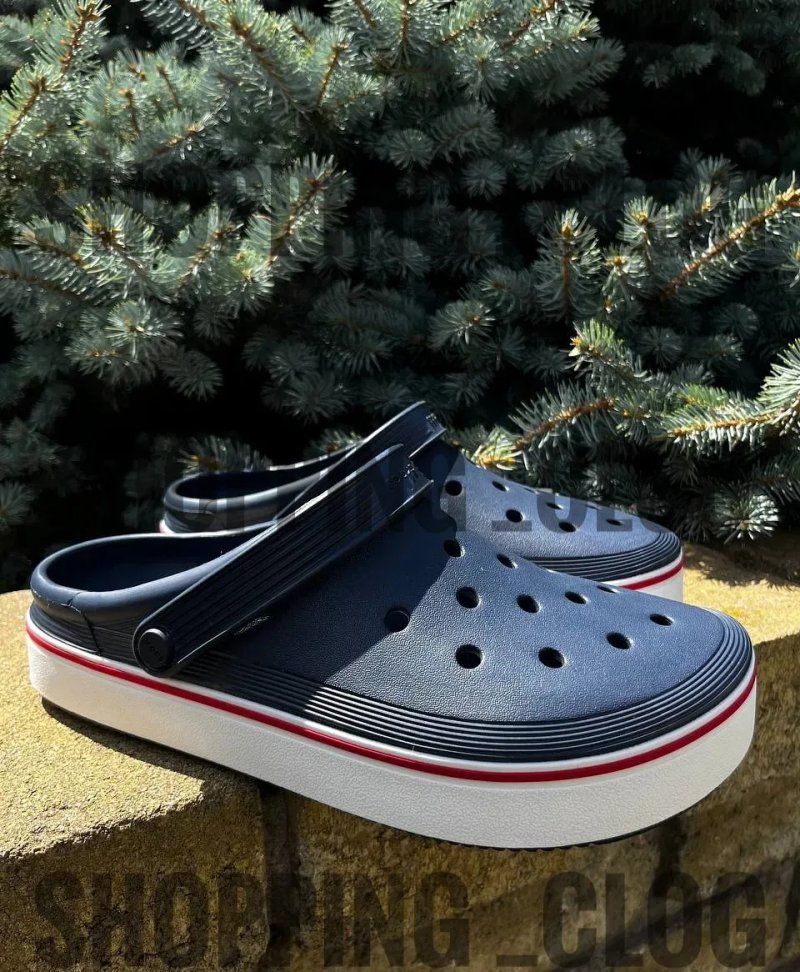 Новинка! Крокс Crocs Off Court Clog унісекс Crocs Off Court Crey/Navy/Black crocs — фото 4