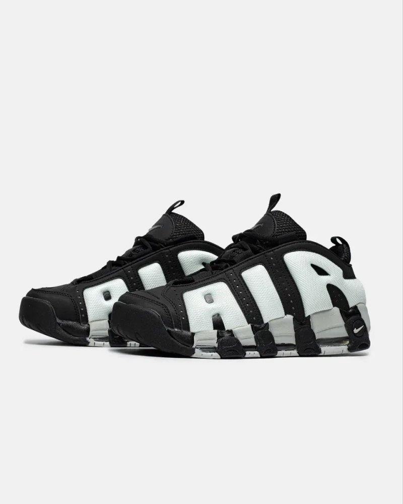 Новинка•Кросівки Nike Air Uptempo Low Black Photon Dust•Найк Аір(чорно-білі) — фото 5