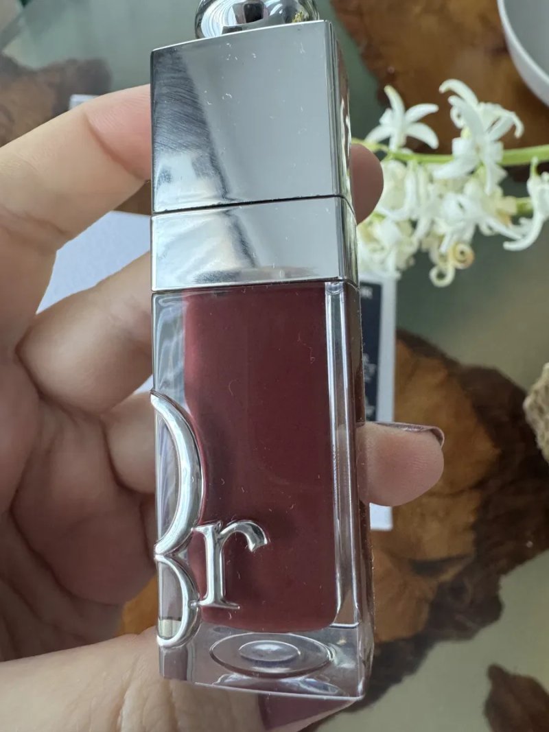 НОВИНКА!! Олія для губ Dior 2026, колір Black Cherry, б/у (один затест) — фото 2