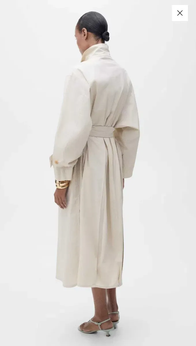 Новий бавовняний тренч Mango Oversize M/L, з біркою — фото 6