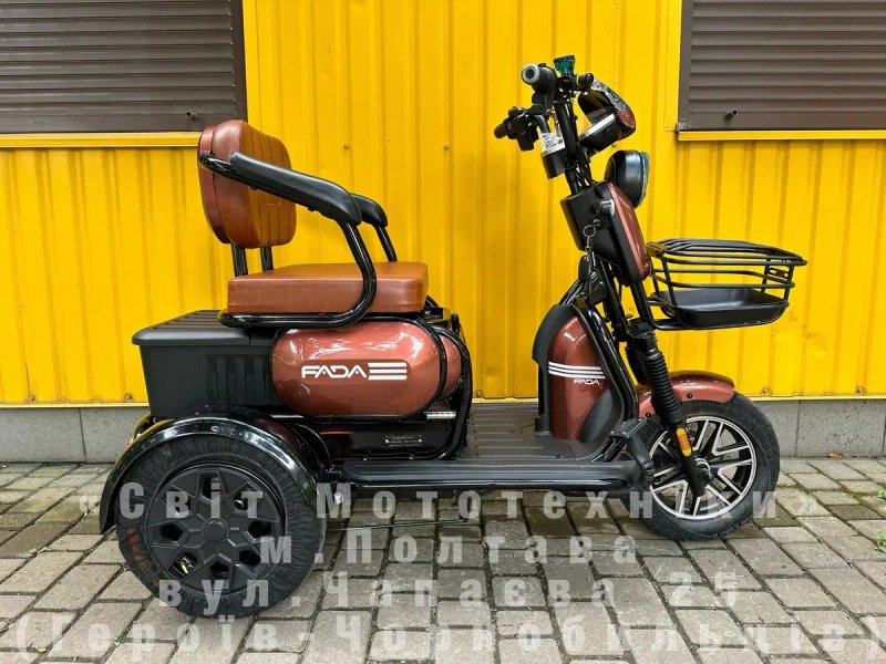 Новий електротрайк Fada Oldi Max 2026 | 1300W 72V25Ah  | триколісний — фото 2