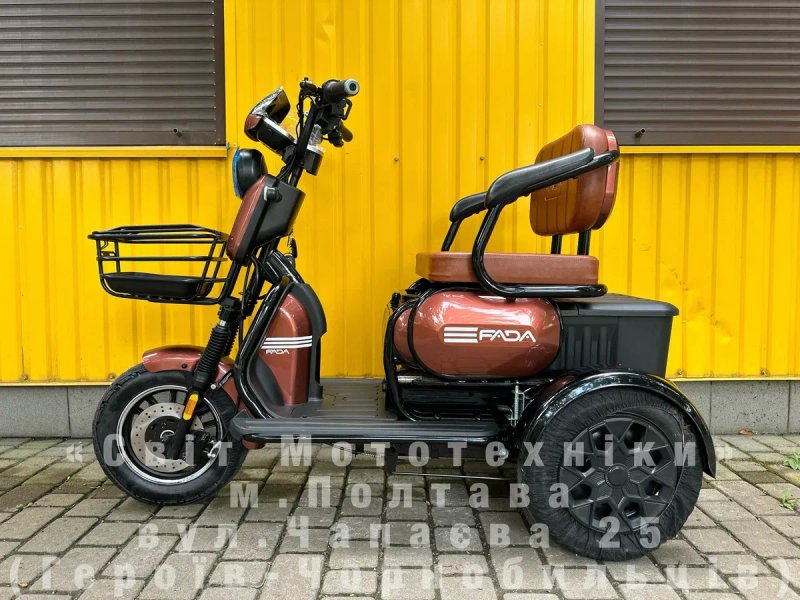 Новий електротрайк Fada Oldi Max 2026 | 1300W 72V25Ah  | триколісний — фото 3