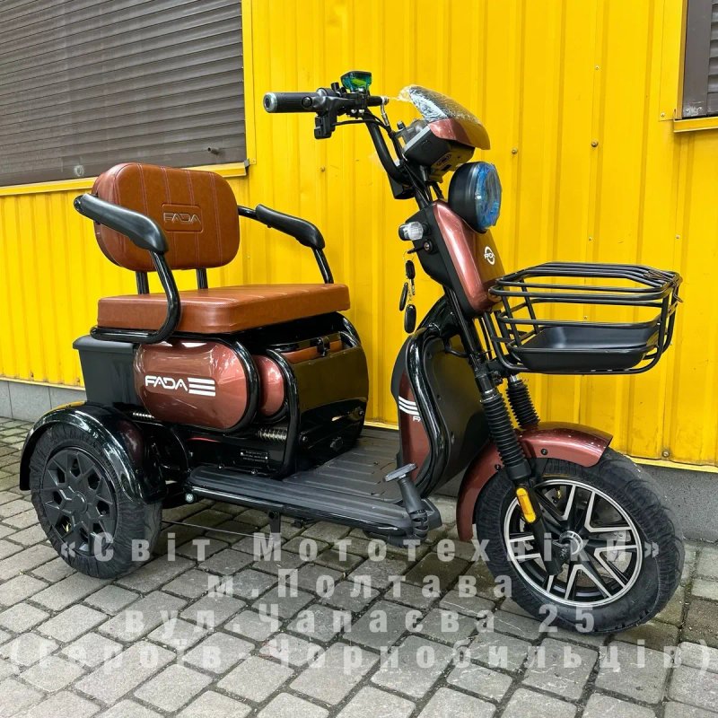 Новий електротрайк Fada Oldi Max 2026 | 1300W 72V25Ah  | триколісний — фото 4