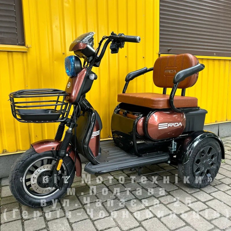 Новий електротрайк Fada Oldi Max 2026 | 1300W 72V25Ah  | триколісний — фото 5