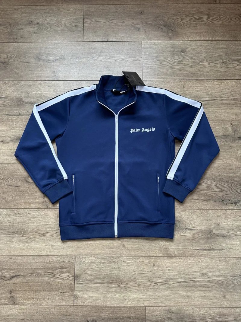 НОВИЙ Костюм Palm Angels Dark Blue | Зипка Пальменджилс палм штани/світшот — фото 2