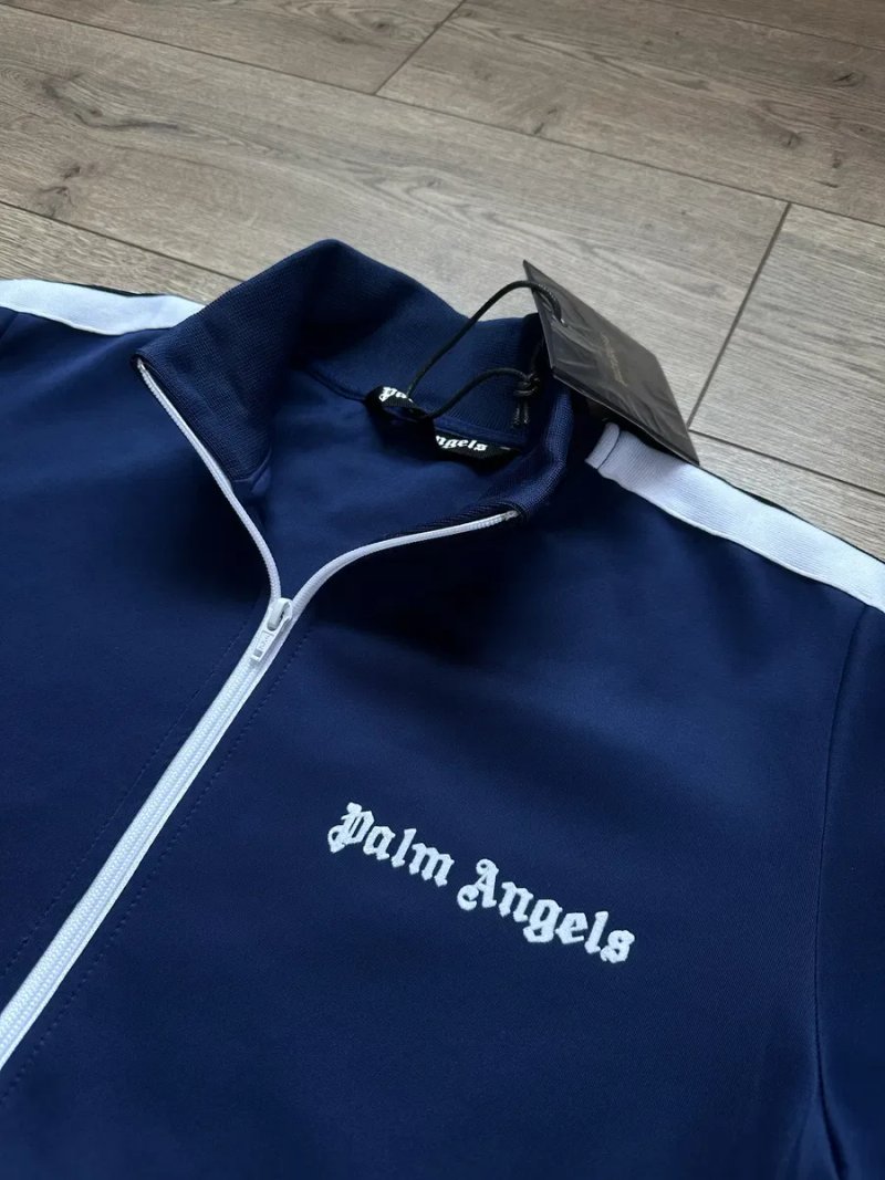 НОВИЙ Костюм Palm Angels Dark Blue | Зипка Пальменджилс палм штани/світшот — фото 4