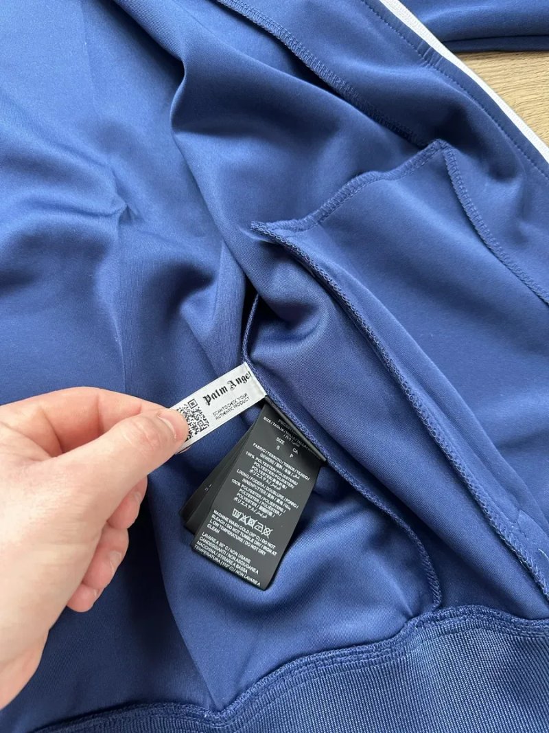 НОВИЙ Костюм Palm Angels Dark Blue | Зипка Пальменджилс палм штани/світшот — фото 6