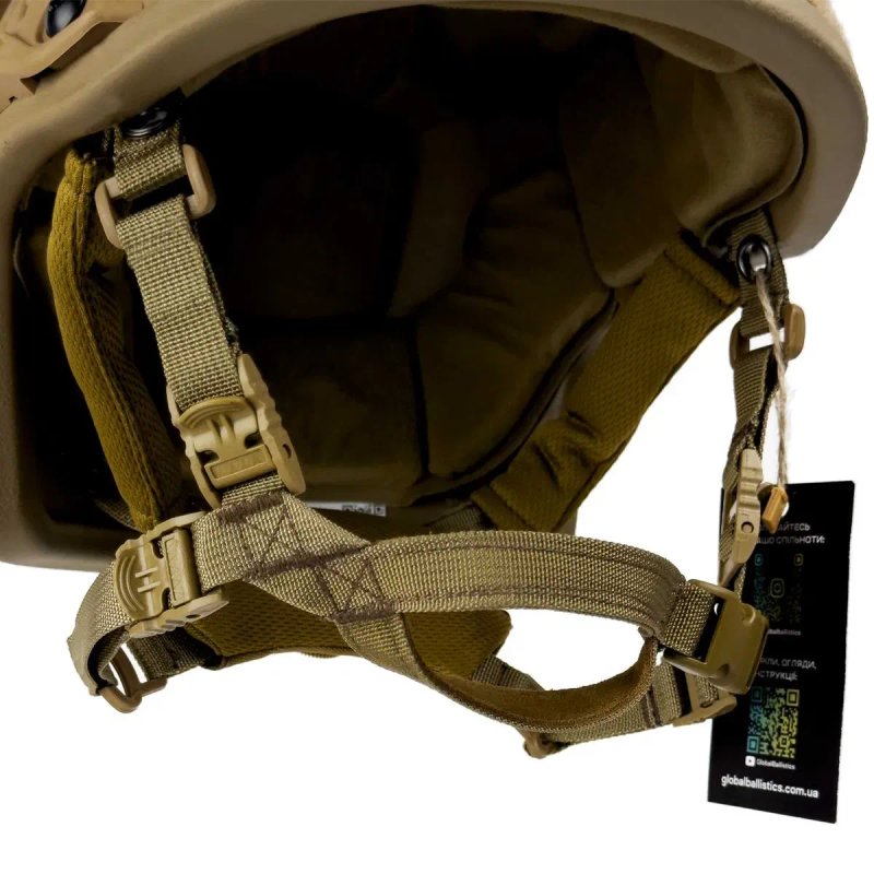 НОВИЙ Шолом FAST Maritime Tactical Helmet з системою WENDY. Койот. — фото 7