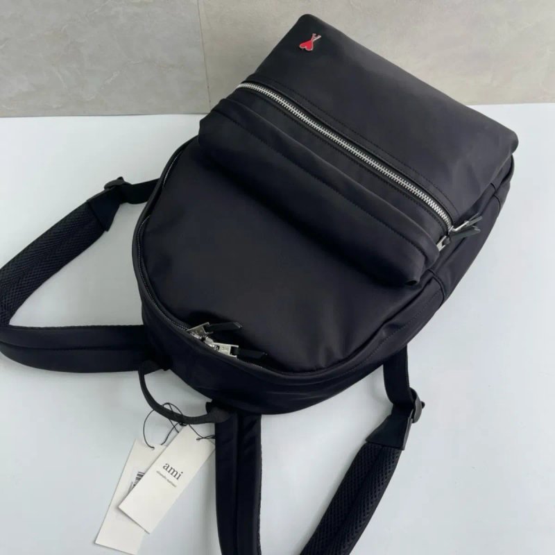 Новый Рюкзак AMI Paris Black l Ami l Ami Paris l Рюкзак l Для Школы l Школьный Рюкзак — фото 8