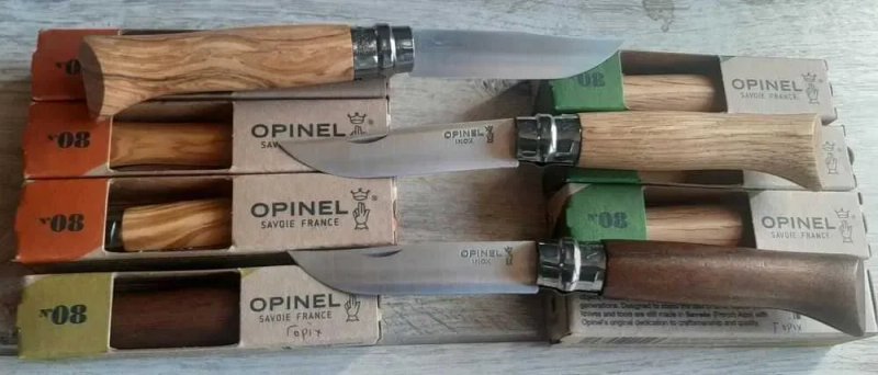 НОЖ OPINEL №08 складной Франция цветной гравюрный ножик edc туриста — фото 4