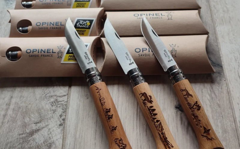 НОЖ OPINEL №08 складной Франция цветной гравюрный ножик edc туриста — фото 5