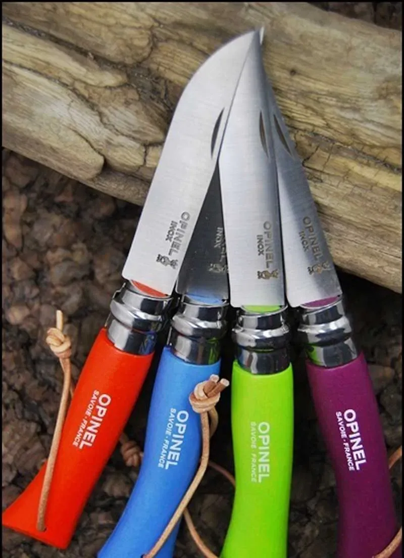 НОЖ OPINEL №08 складной Франция цветной гравюрный ножик edc туриста — фото 7