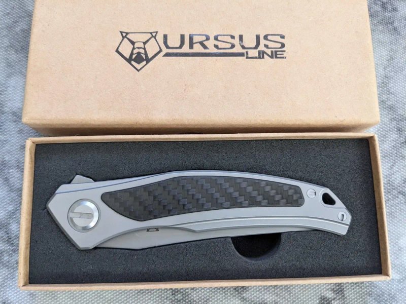 Нож Широгоров Ursus Line. carbon. складной нож флиппер — фото 7
