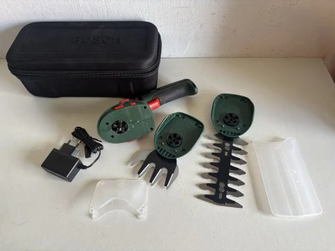 Ножиці кущоріз акумуляторні Bosch Isio lithium ion technology, з ножами 8 та 12 см. з Англії