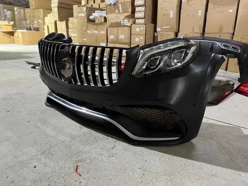 Обвес GL-Class X166 чтоб переодеть GLS 63 AMG Обвіс ГЛС 63 для ГЛ х166 з оптикою Обвес з бамперами і фарами В GLS X166 63 AMG Комплект Обвеса Амг 63 — фото 2