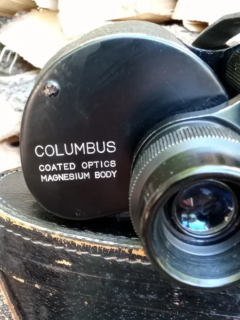 Очень шикарный японский бинокль COLUMBUS 7х50. С кофром. Состояние шикардос. Картинка - бомба. — фото 2