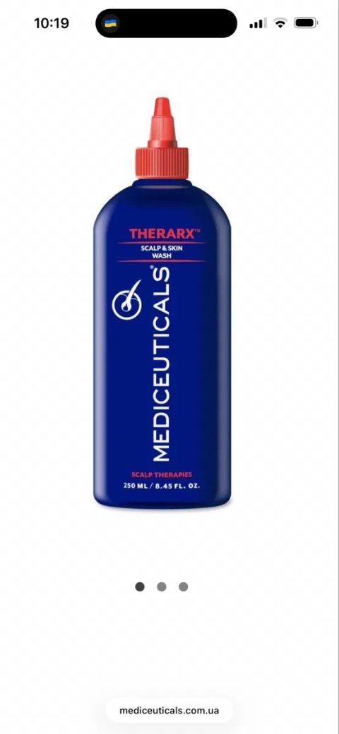 Очищувальний доглядовий засіб для шкіри голови та тіла Mediceuticals TheraRX, 250 мл