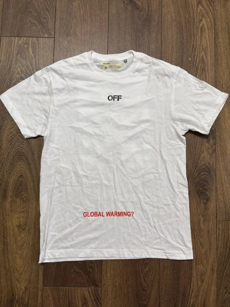 Off-White T-Shirt Global Warming біла футболка — фото 2