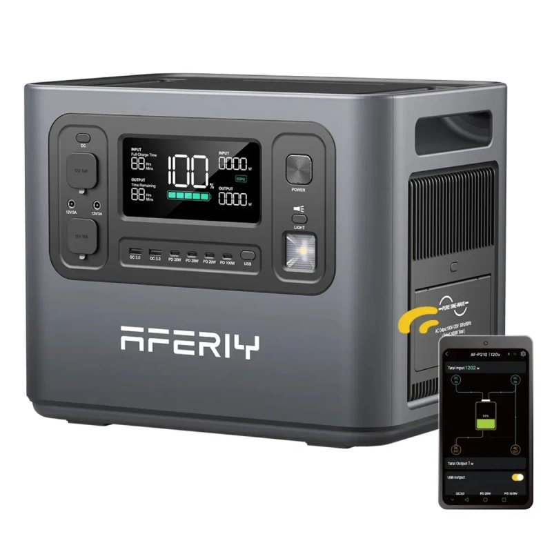 ‼️Офіційна‼️ 2800w зарядна станція Aferiy AF-P280 на 2048Wh — фото 3