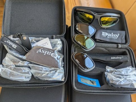 Окуляри DAISY Polarized C5 тактичні військові захисні 4 линзи з поляризацией зі змінними лінзами в футлярі