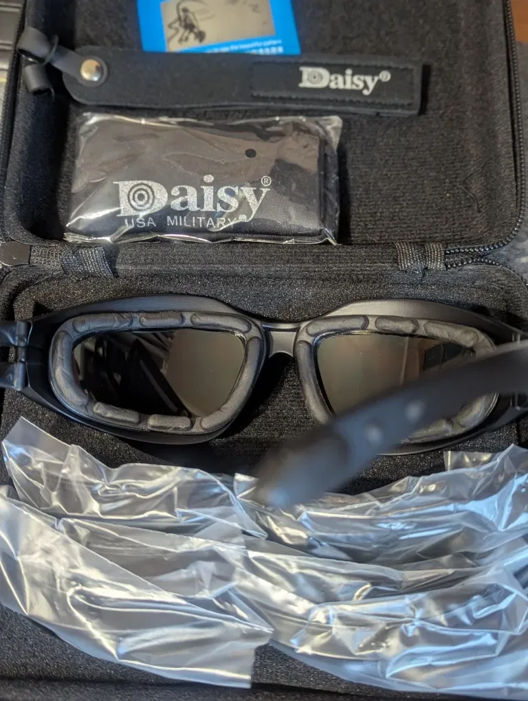 Окуляри DAISY Polarized C5 тактичні військові захисні 4 линзи з поляризацией зі змінними лінзами в футлярі — фото 4
