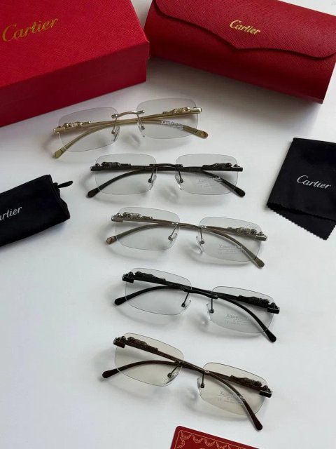 Окуляри картьє cartier хамелеон іміджеві темніють на сонці безоправні прозорі чоловічі жіночі унісекс