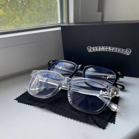 Окуляри З КОМПЛЕКТОМ Chrome Hearts Комп'ютерні Іміджеві | Повний Преміум Комплект Чохол | Готика Y2K Opium Стильні Трендові New rock racer worldwide