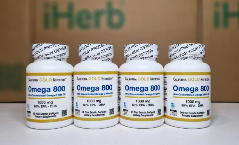 Омега 800 California Gold Nutrition. Концентрована Омега 3, 30 та 90шт — фото 4