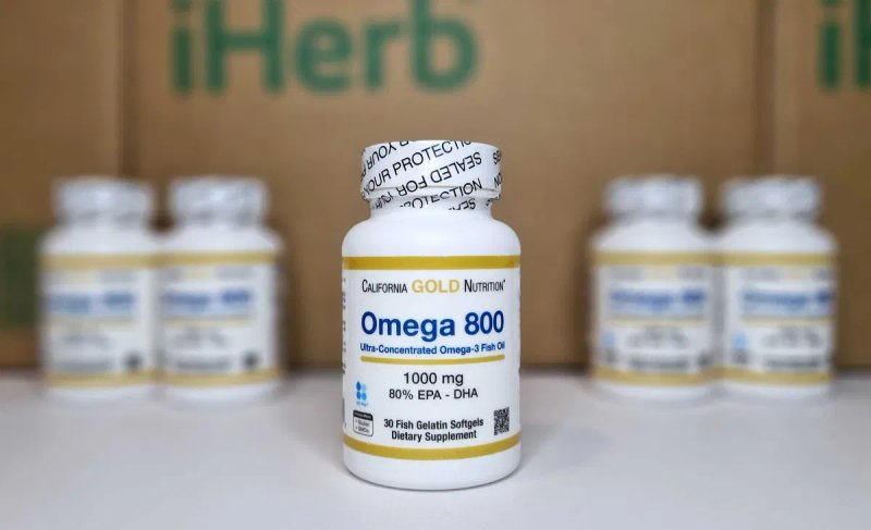 Омега 800 California Gold Nutrition. Концентрована Омега 3, 30 та 90шт — фото 5