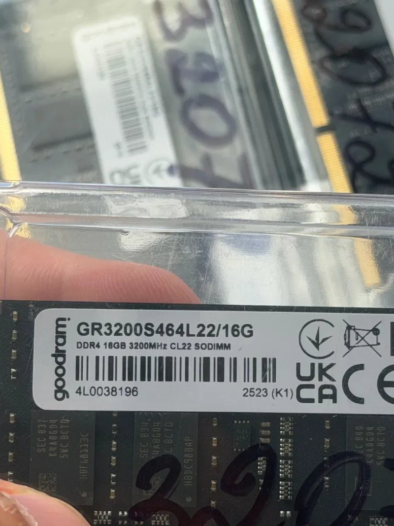 Оперативна пам'ять для ноутбуків Goodram 16GB 3200MHz DDR4 ОЗУ 16ГБ ДДР4 — фото 3